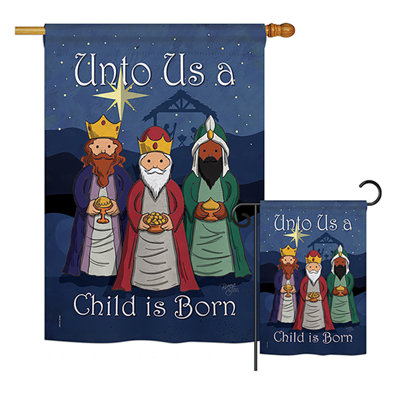 Double Sided Polyester Christmas Flag Set