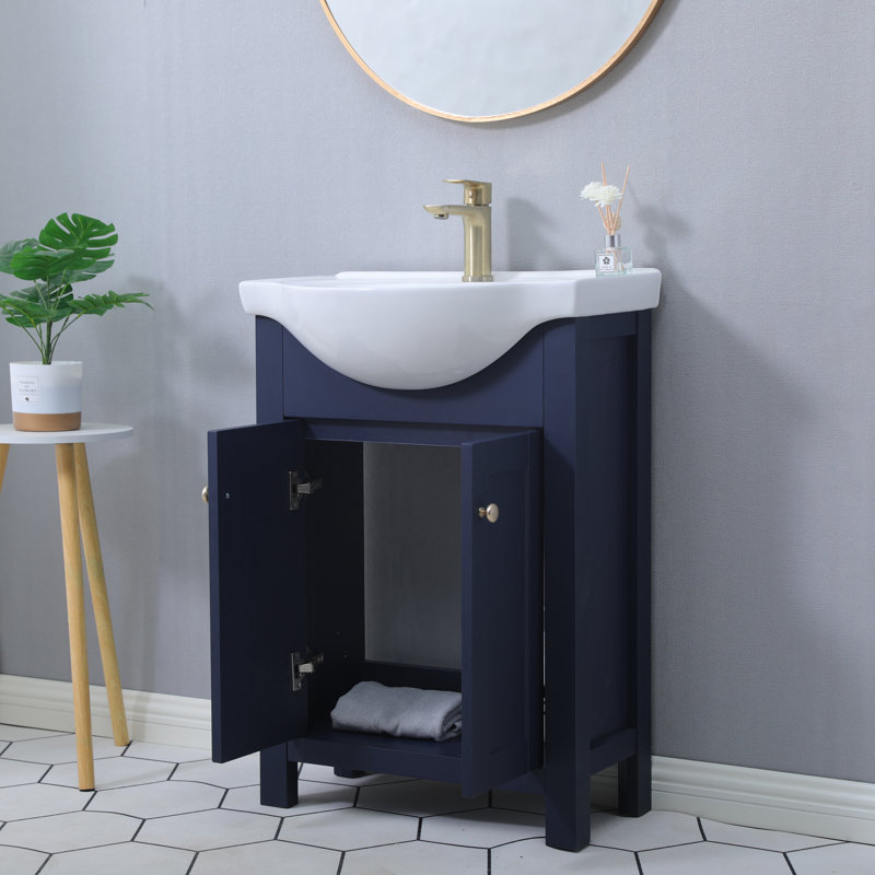 Ensemble de meuble-lavabo simple 24 po Bule, Bleu