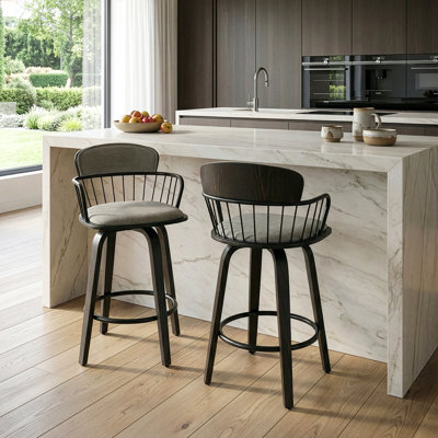 Maniram 24.5'' Swivel Counter Stool