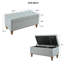 Banc de rangement repose-pieds avec garniture de rivets et support de charnière encastré-1952384720