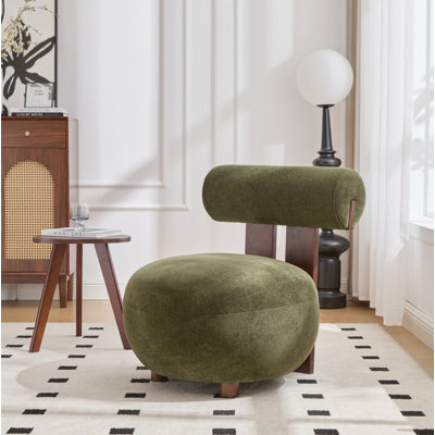 Chaise d'appoint moderne et sculpturale