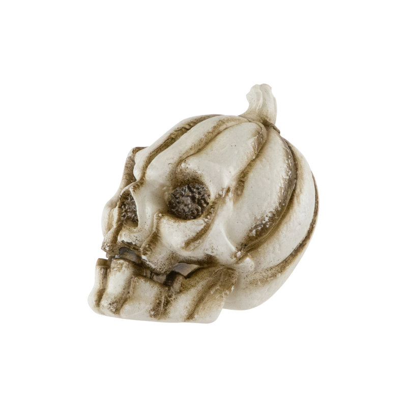 Bag Of Mini Pumpkin Head Skulls Halloween Decorations - 3" - Set Of 6