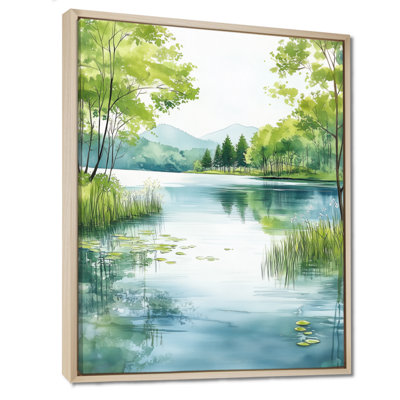«Spring Lake Light I - Green Cottage», art mural