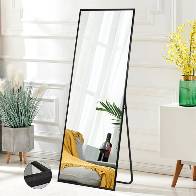 Miroir pleine grandeur moderne et contemporain, Noir élégant
