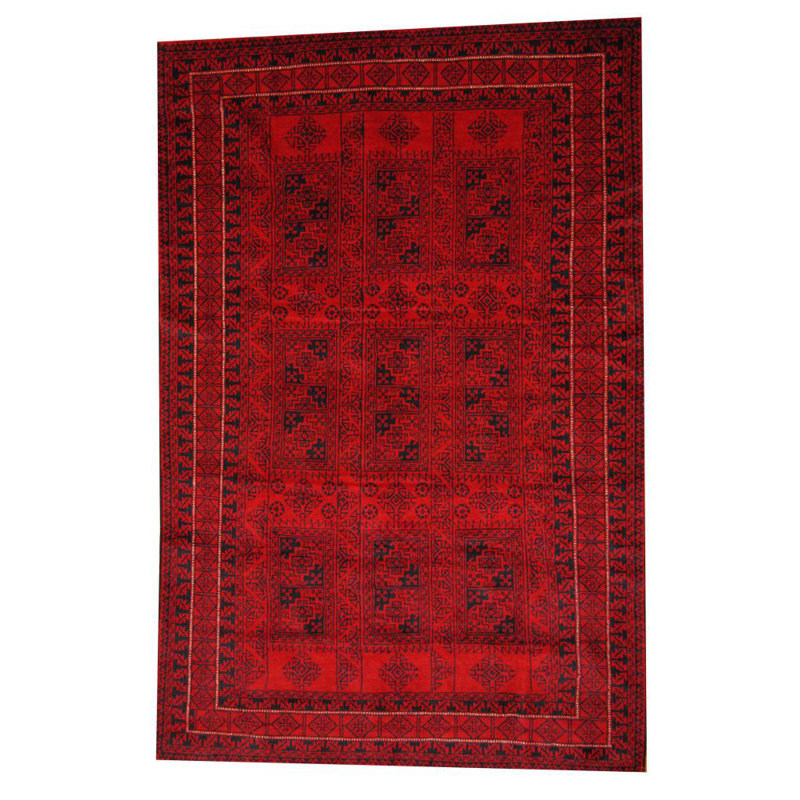 Tapis rouge en laine Hartstein