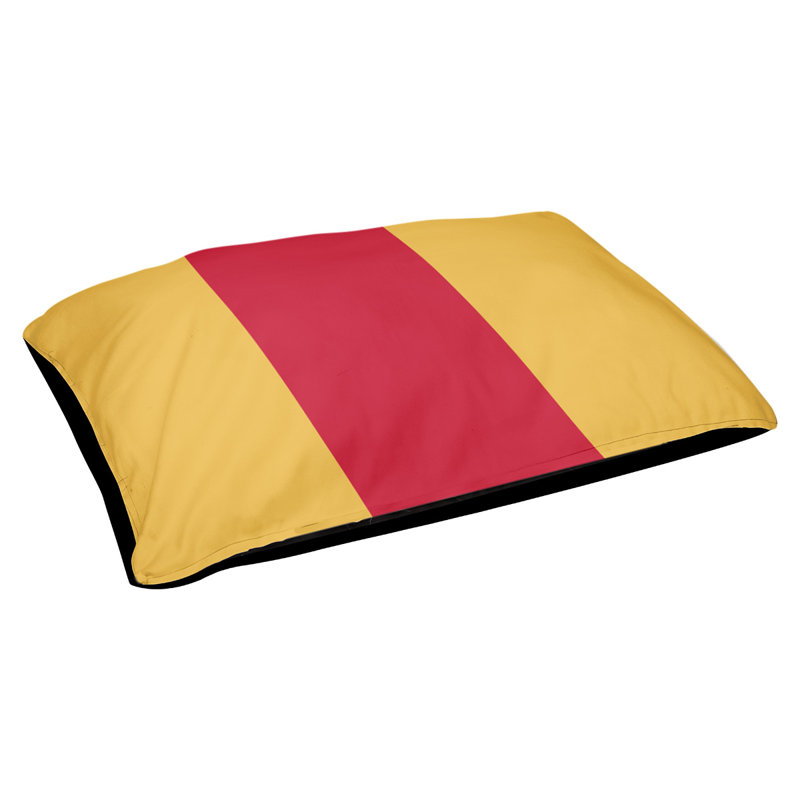 Coussin Detroit, Yellow/Red/Yellow, Medium (28" W x 18" D x 6" H)