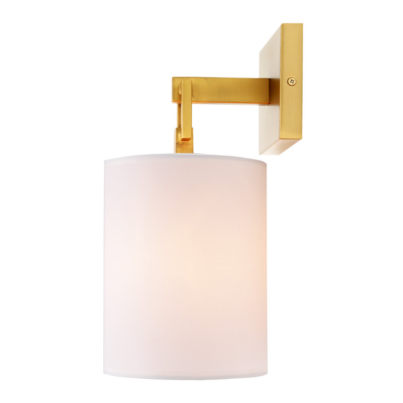 Apputhurai Armed Sconce, Satin Brass