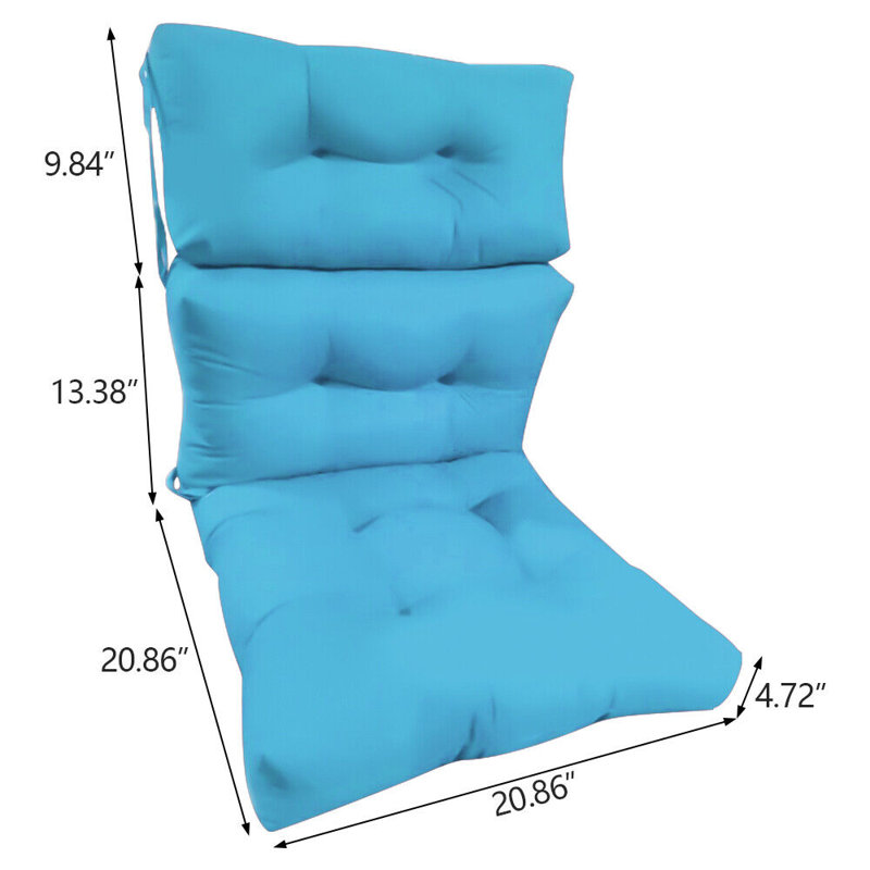 Coussin de chaise imperméable pour l'extérieur, Bleu