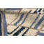 Hand-Knotted High-Quality Beige and Navy Area Rug
