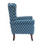 Fauteuil rembourré à oreilles 31,5 po de large avec garniture cloutée
