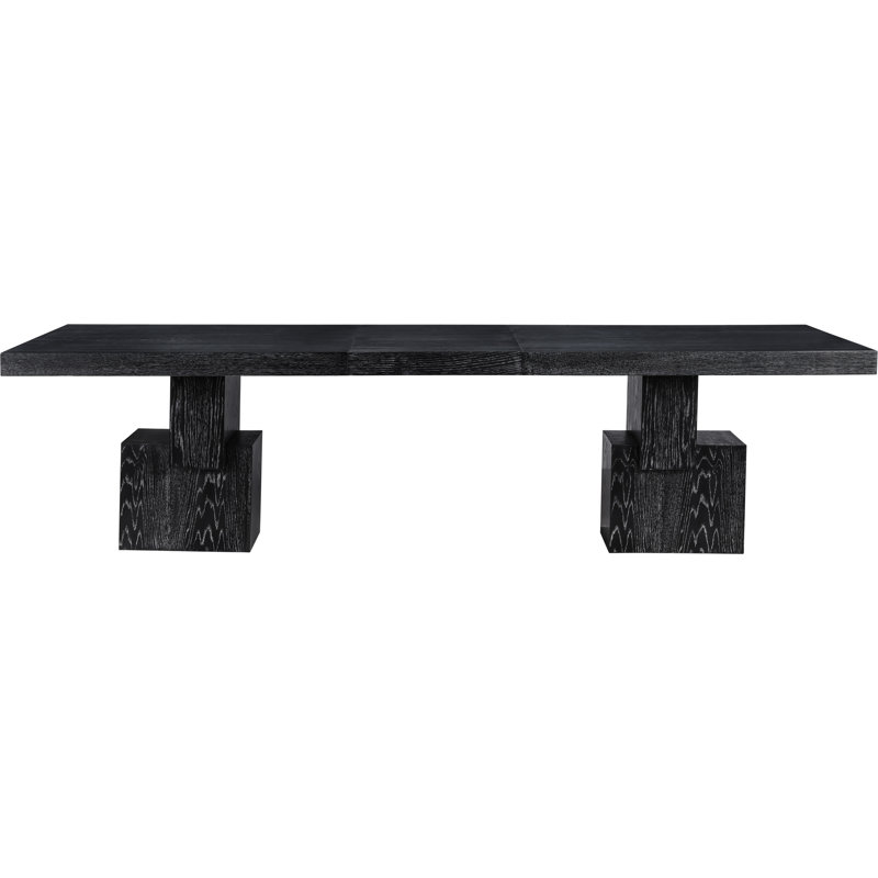 Anzio Rectangular 96'' L x 48'' W Dining Table, Black