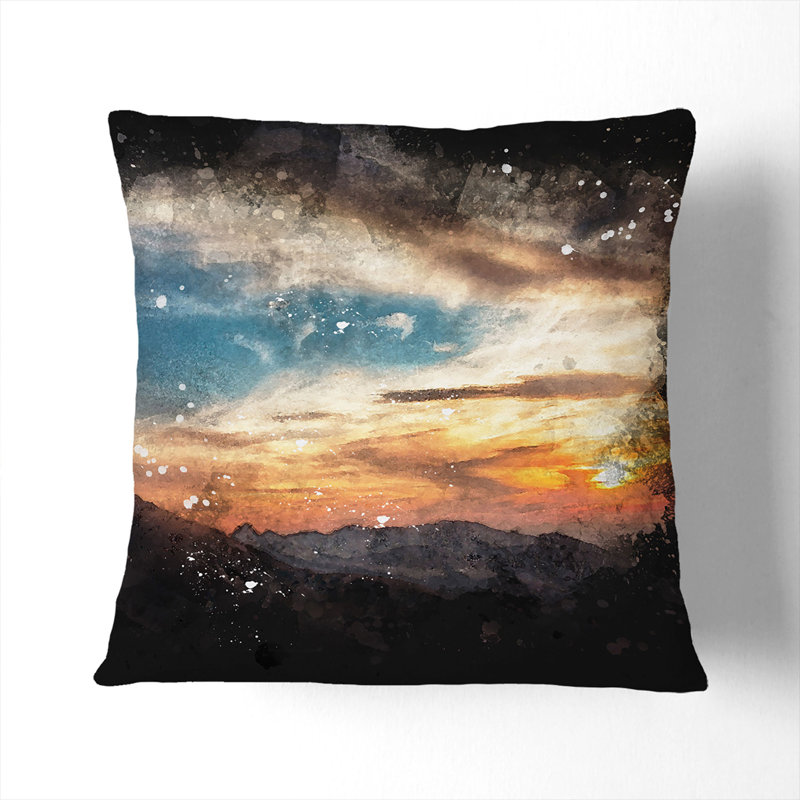 Square Cushion, 40cm H x 40cm W x 15cm D, Black
