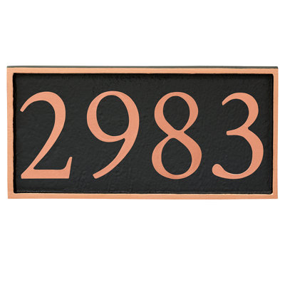 Serif 1-Line Wall Address Plaque