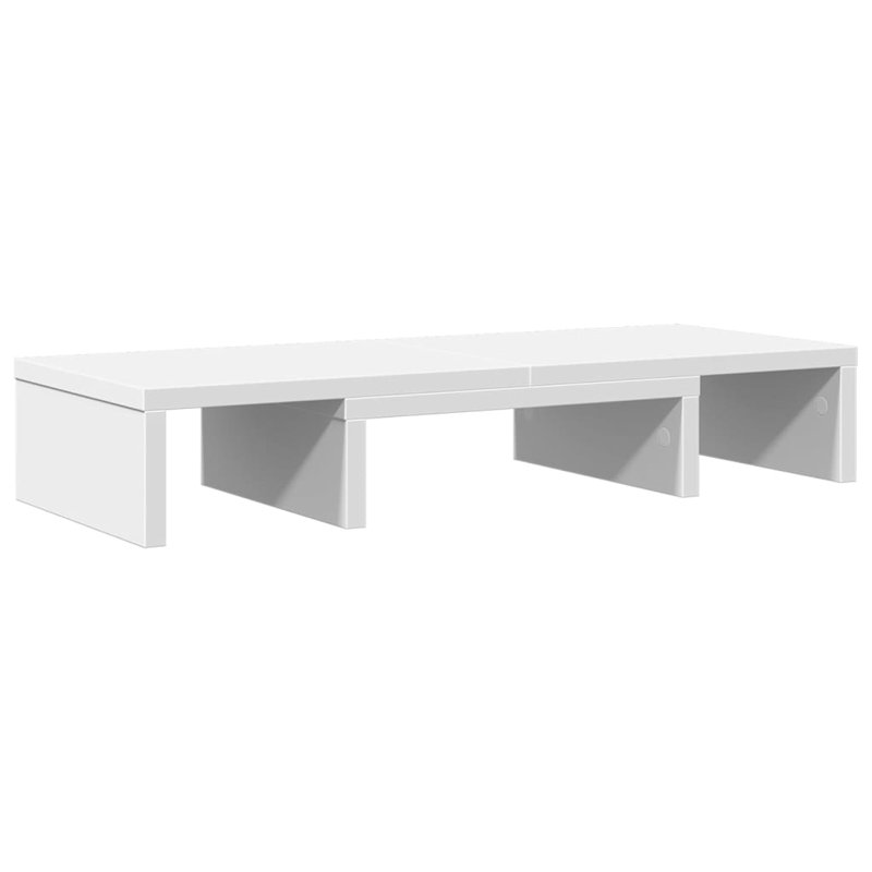 Bata Manufactured Wood Monitor Stand, 10.5cm H x 60cm W x 24cm D, White