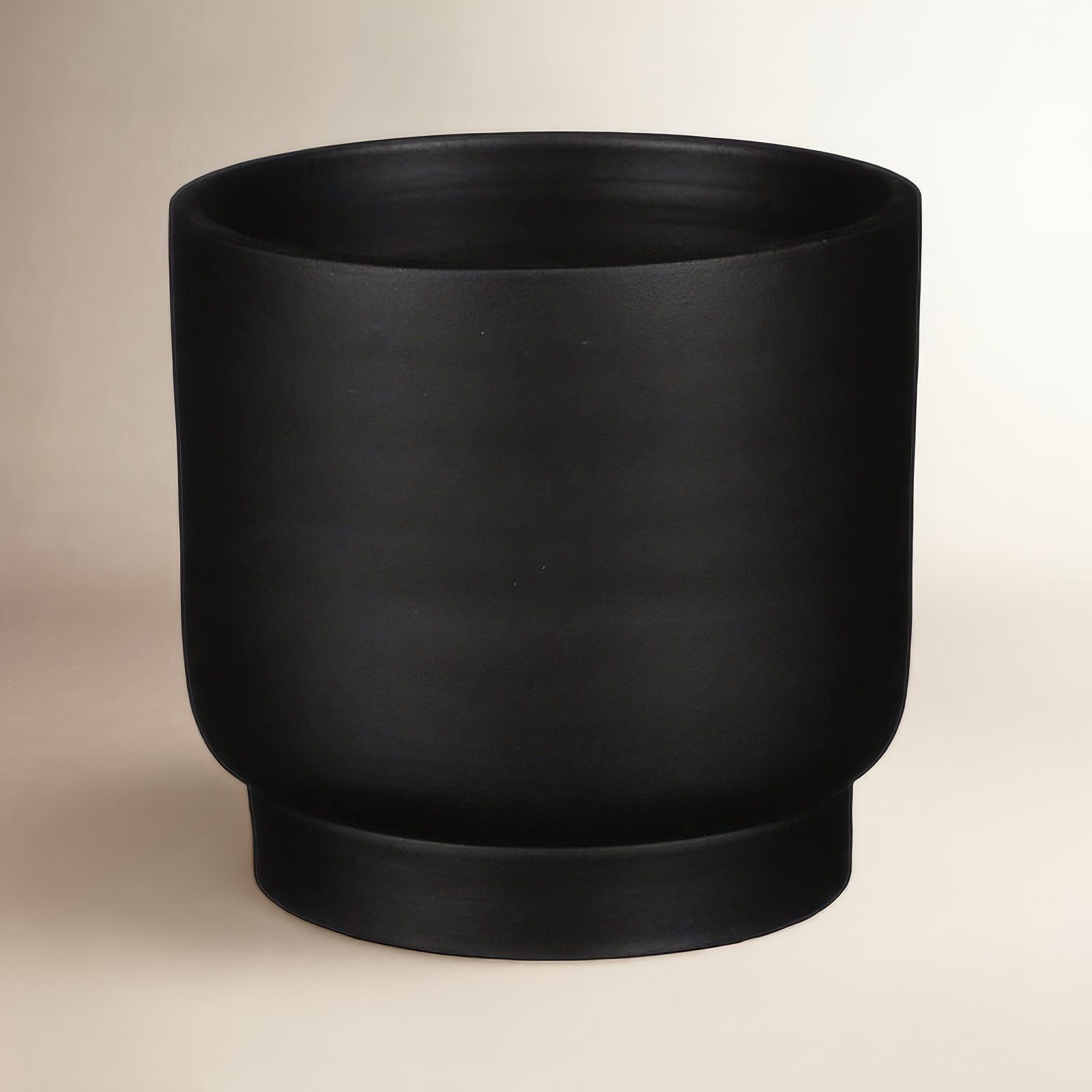 Lyria Terracotta Pot Planter, Black, 5.51" H x 5.91" W x 5.91" D