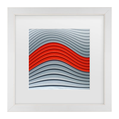 Bolog Luc Vangindertael Wave Matted Framed Art