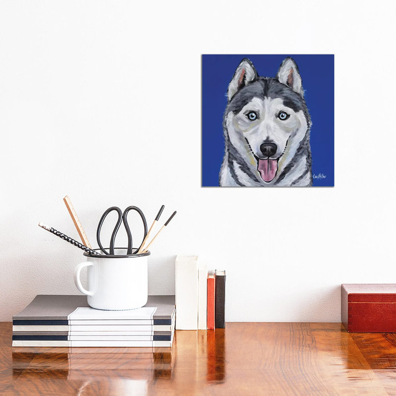 Husky - Leia by Hippie Hound Studios - Wrapped Canvas Print, 30.48 cm H x 30.48 cm W