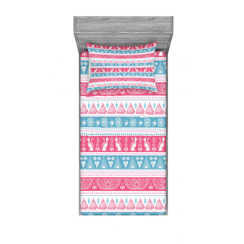 Ensemble de draps égyptien, Ensemble de draps pour lit simple avec drap-housse