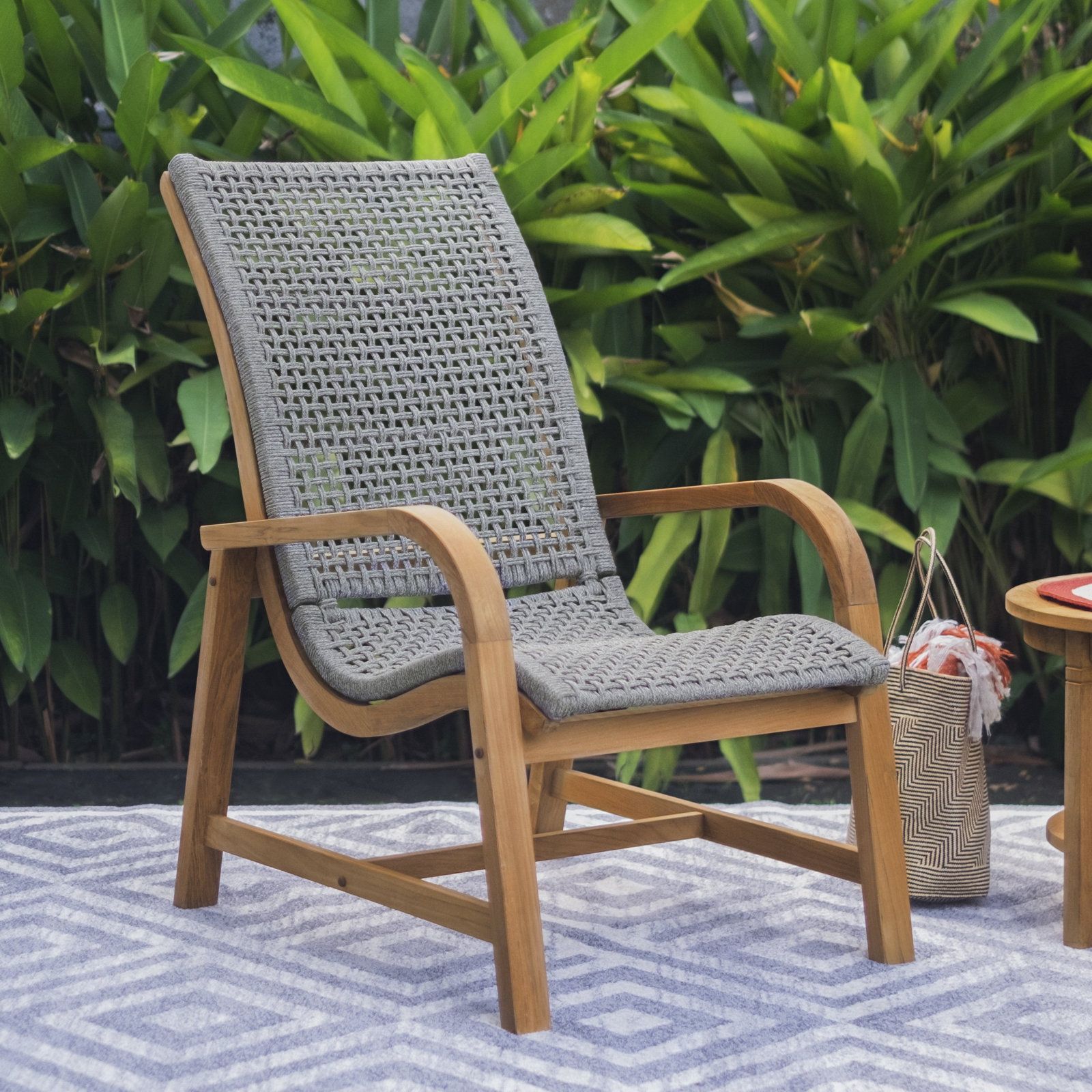 Nimes 2-Person Teak Patio Seating Group