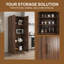 Armoire garde-manger de 71 po de hauteur - rangement polyvalent avec tablettes réglables-1532036624