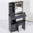 29.2" Small Size Desktop LED Light Vanity Table and Cushioned Stool-247778753