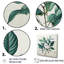 Impressions subtiles de feuilles bleu sarcelle-601323912-601323914
