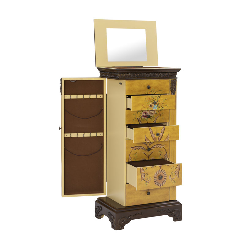 Armoire pour bijoux avec miroir Emlenton