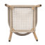 Modern Coastal Acacia Wood Rope Outdoor Conversation Set With MGO Side Table
