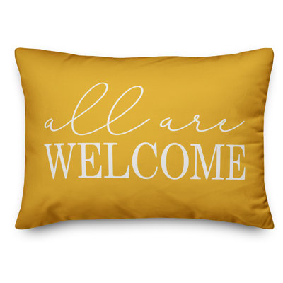  Housse et insert pour coussin rectangulaire All All Welcome