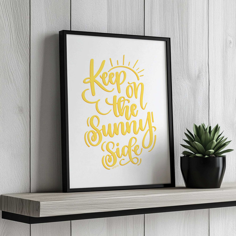 «The Sunny Side» par Imperfect Dust, reproduction d'art, L 18 po x H 24 po, Argent, Impression encadrée