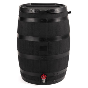 Baril de pluie 55 gallons à dossier plat de qualité supérieure avec couvercle amovible Eco