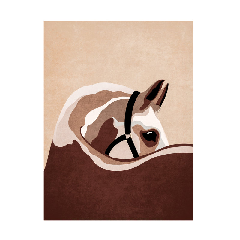 Art sur toile bolologia, cheval, H 18 po x l 24 po