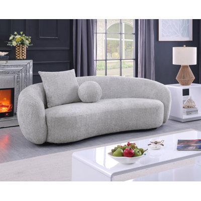 Angelamae Teddy Fabric 3 Seater Sofa by Brayden Studio
