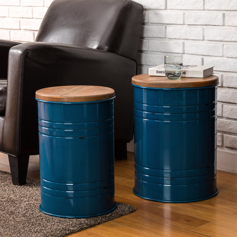 Tabouret d'appoint Pieper, Bleu marine