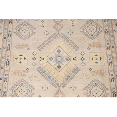 Geometric Kazak Living Room Area Rug 7x10