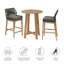 Ensemble de bar extérieur en bois de teck 3 pièces Wellspring-105920932