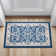 Anmie Oriental Dark Blue/Cream Area Rug