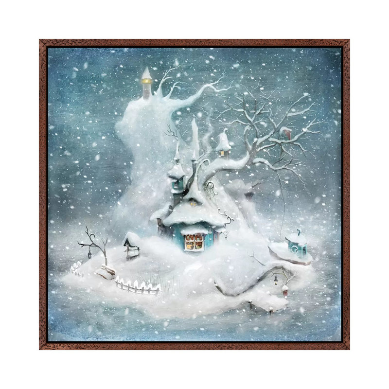 Vintern by Alexander Jansson - Print on Canvas, Classic Brown Wood Framed, 45.72 cm H x 45.72 cm W