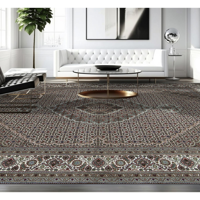 India Area Rug, Rectangle 5'7" x 8'