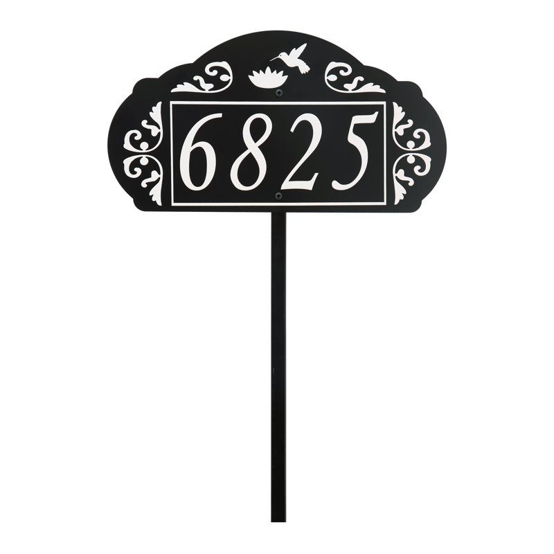 Reflective Garden or Lawn Address Sign, Yes