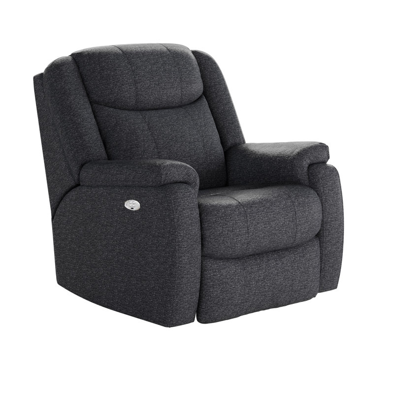 Hercules Dual Power Wall Recliner, Dark Blue Velvet