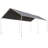 Outsunny Carport Heavy Duty Galvanized Car Canopy With Included Anchor Kit, 3 Reinforced Steel Cables