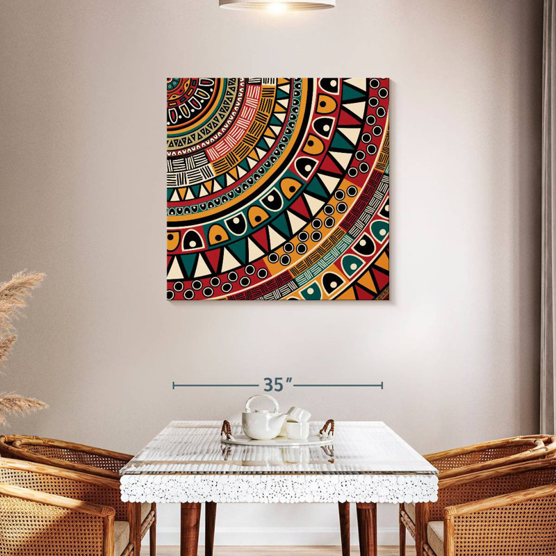 Motif africain Kerner, H 36 po x l 36 po