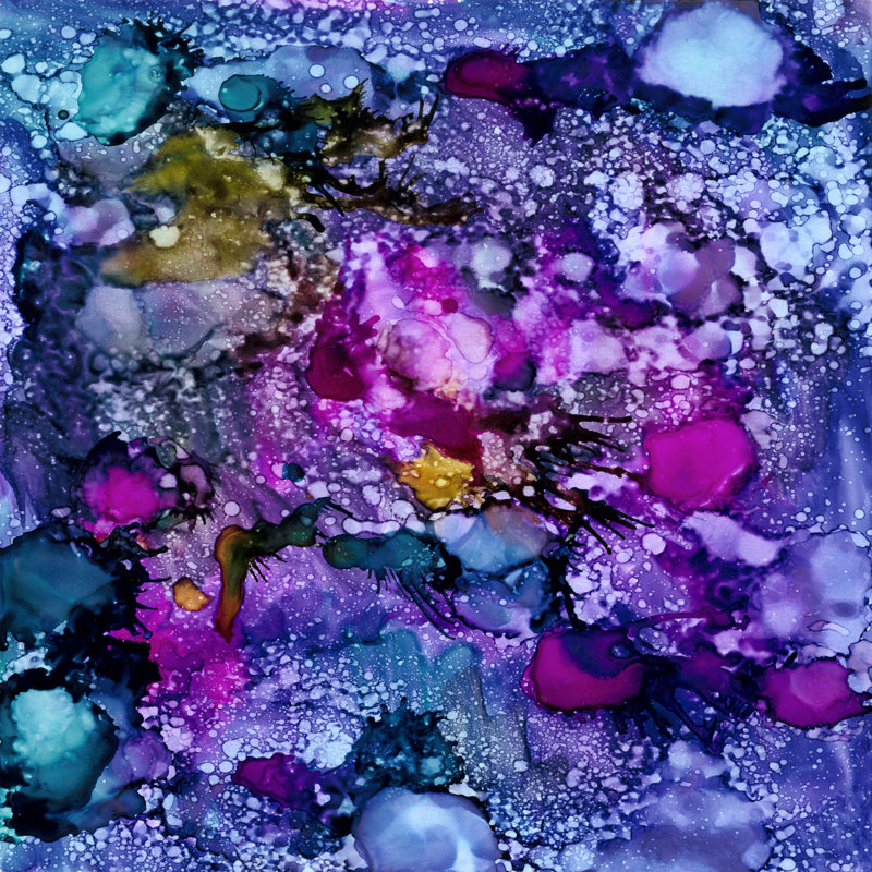 Purple Outburst II by Regina Moore - Wrapped Canvas Print, 91cm H x 91cm W