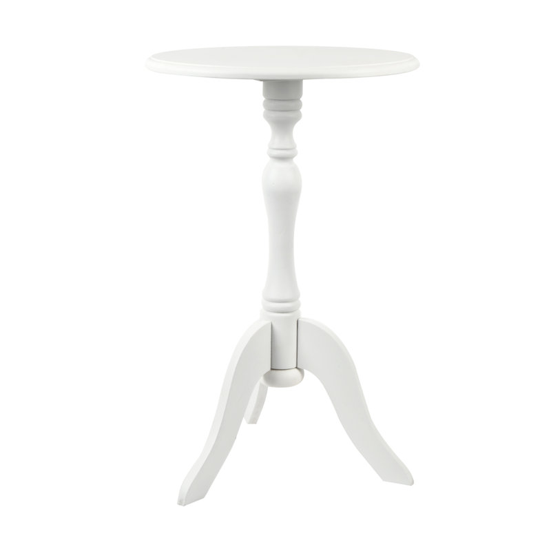  Table d'appoint ronde simplifiée 24 po x 15 po x 15 po Simplifier, Blanc