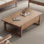 Table basse en bois massif avec rangement
