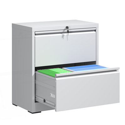 2 Drawer Lateral File Cabinet With Lock, Metal Lateral Filing Cabinet, Living Room Cabinet