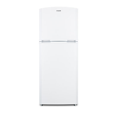 Summit Appliance Apartment Friendly 26 " 12.9 Cubic Feet Freestanding Top Freezer Refrigerator with Ice Maker