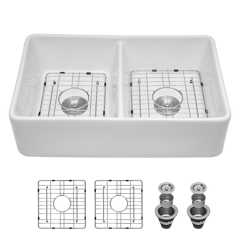 Évier de cuisine L 32 po