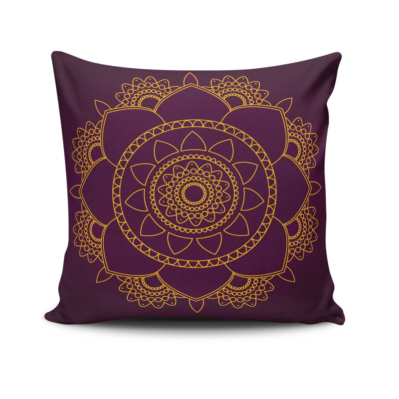 Coussin lavable de qualité supérieure, 17,0 x 17,0 pouces, 50% coton / 50% polyester | Rembourrage en silicone pour un confort ultime, fermeture à glissière dissimulée | Lavable à la machine à 104 ° F, repassable | Parfait pour la décoration intérieure, les canapés et les chaises